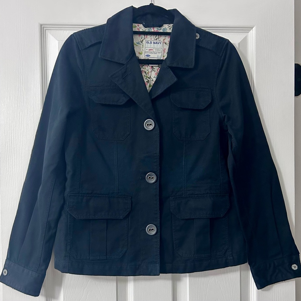 Vintage Old Navy Women's Black Utility Jacket Circa 2006